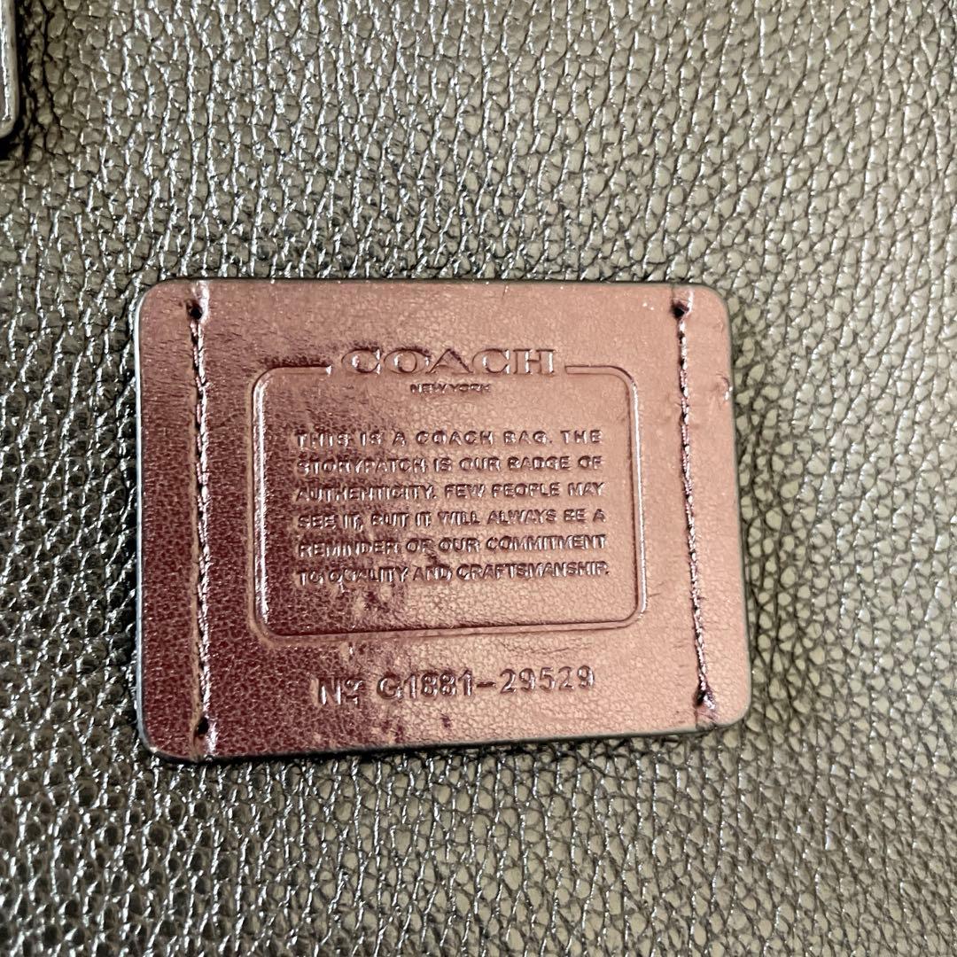 COACH‼️超美品(^^)BLACKレザーミディアム入学卒業OK‼️