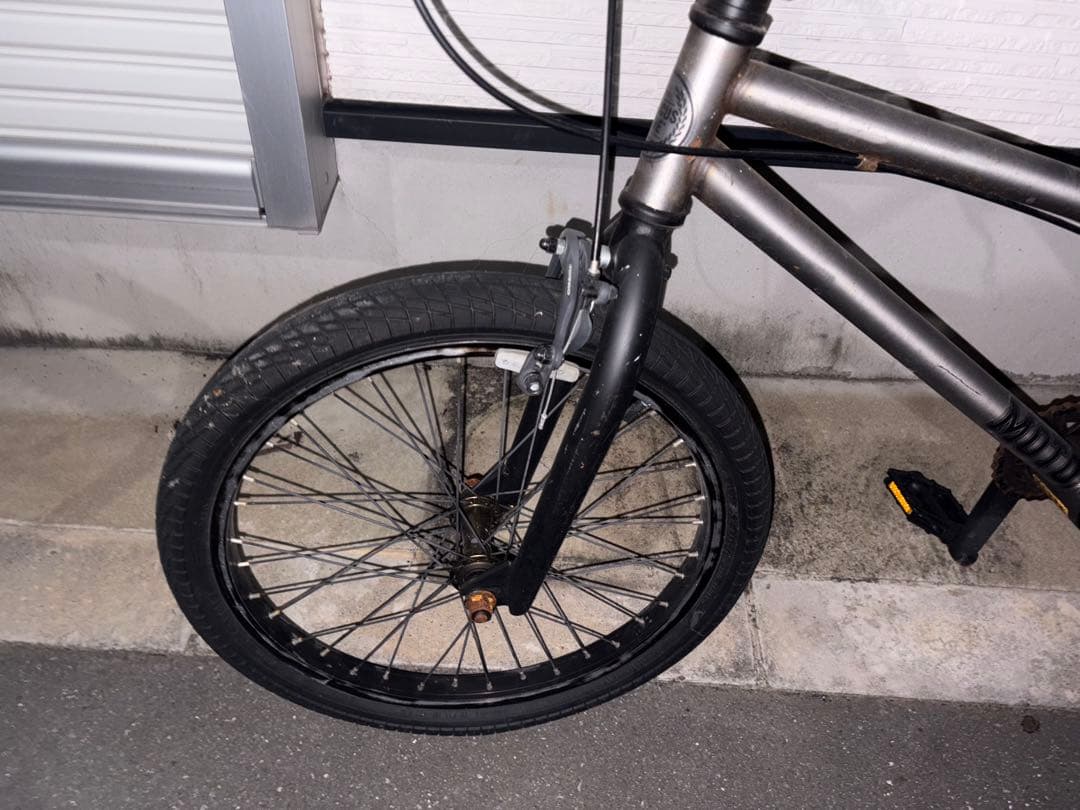 BMX 自転車 20インチ シルバー スチール
