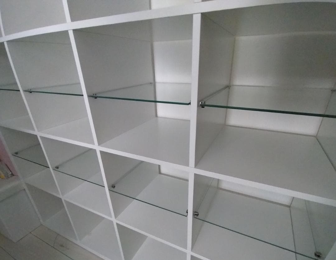 IKEA KALLAX カラックス用 ガラス製棚板 8枚（※本体は付属しません）