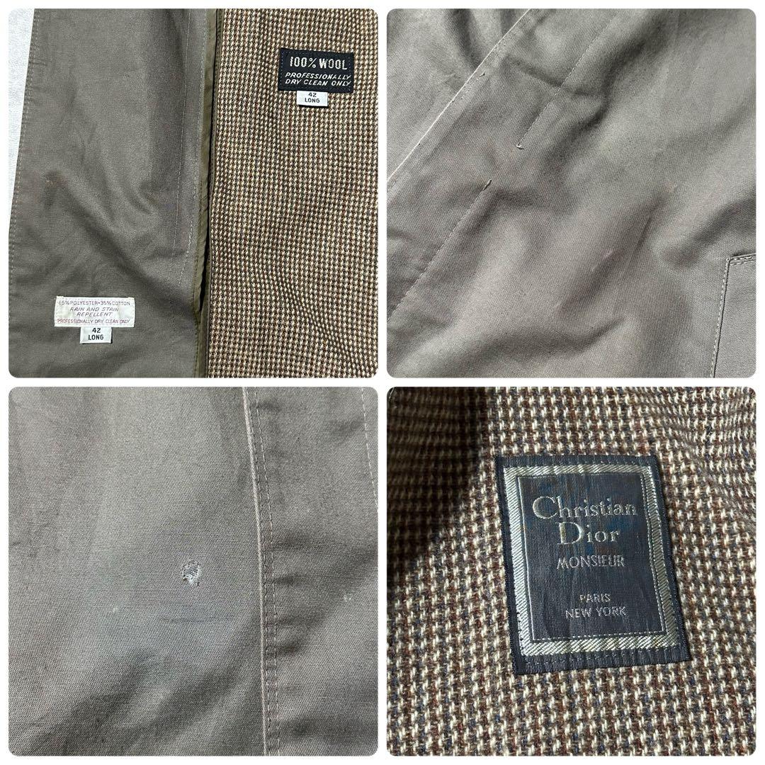 Monsieur Dior トレンチ ステンカラーコート オリーブ 42LONG