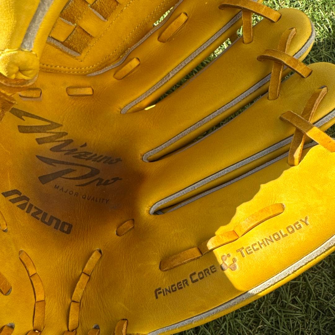 【美品】MIZUNO PRO 投手用 軟式野球グローブ 保管袋付き