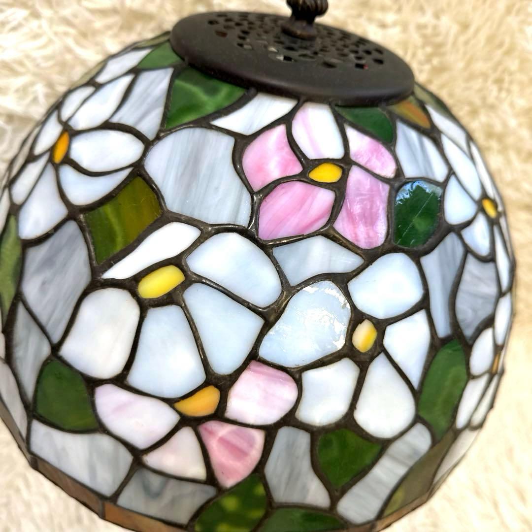 アンティーク　レトロ　ステンドグラス テーブルランプ 照①