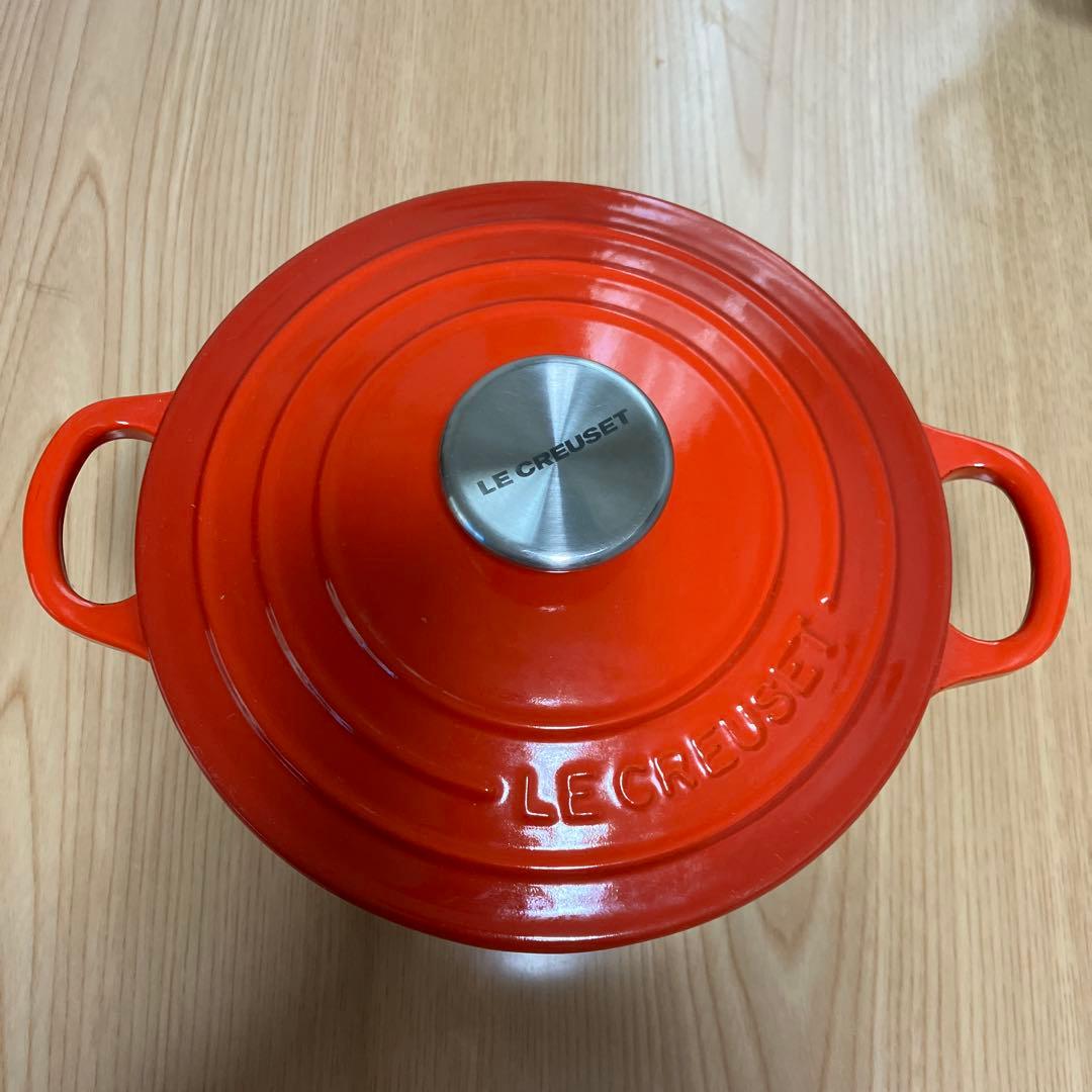 【美品】ル・クルーゼ　鍋18センチ