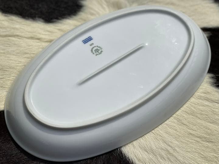 オマケ有／極希少ロイヤルコペンハーゲン ホワイトファングレービーボートデンマーク