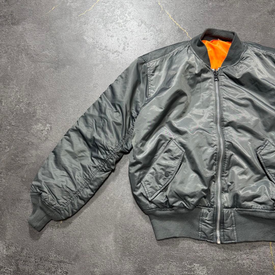 KNOX ARMORYシルバーグレーalphaアルファMA-1フライトジャケット