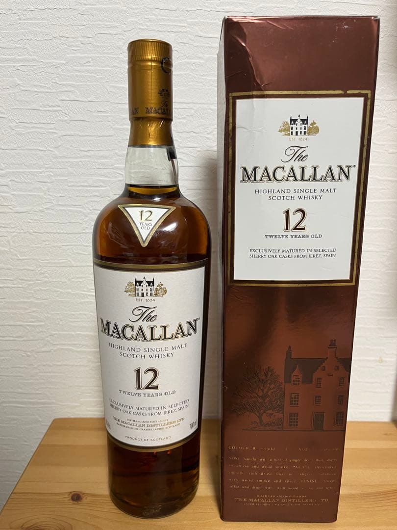 The Macallan マッカラン12年 シングルモルトウイスキー 旧ボトル