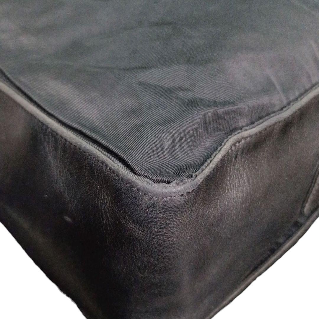 ✨PRADA 三角ロゴ テスートナイロン レザー切替 フラップ ショルダーバッグ