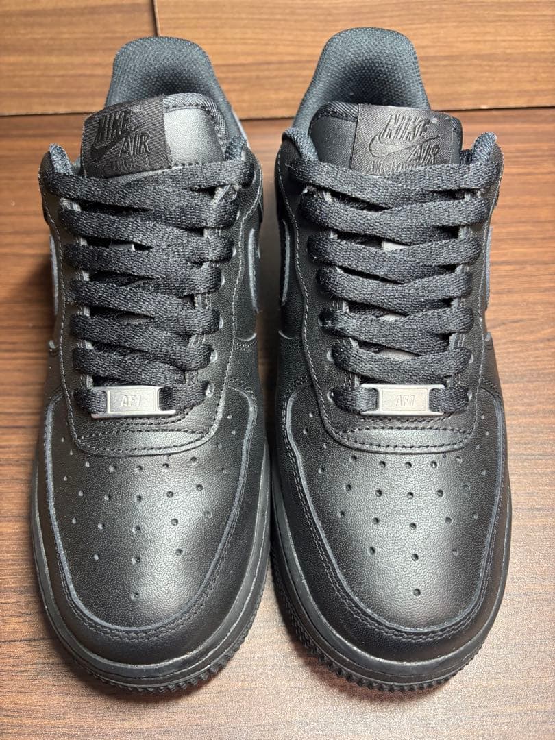 ナイキ ウィメンズ エアフォース1 ロー 07 ブラック　美品size25.0㎝