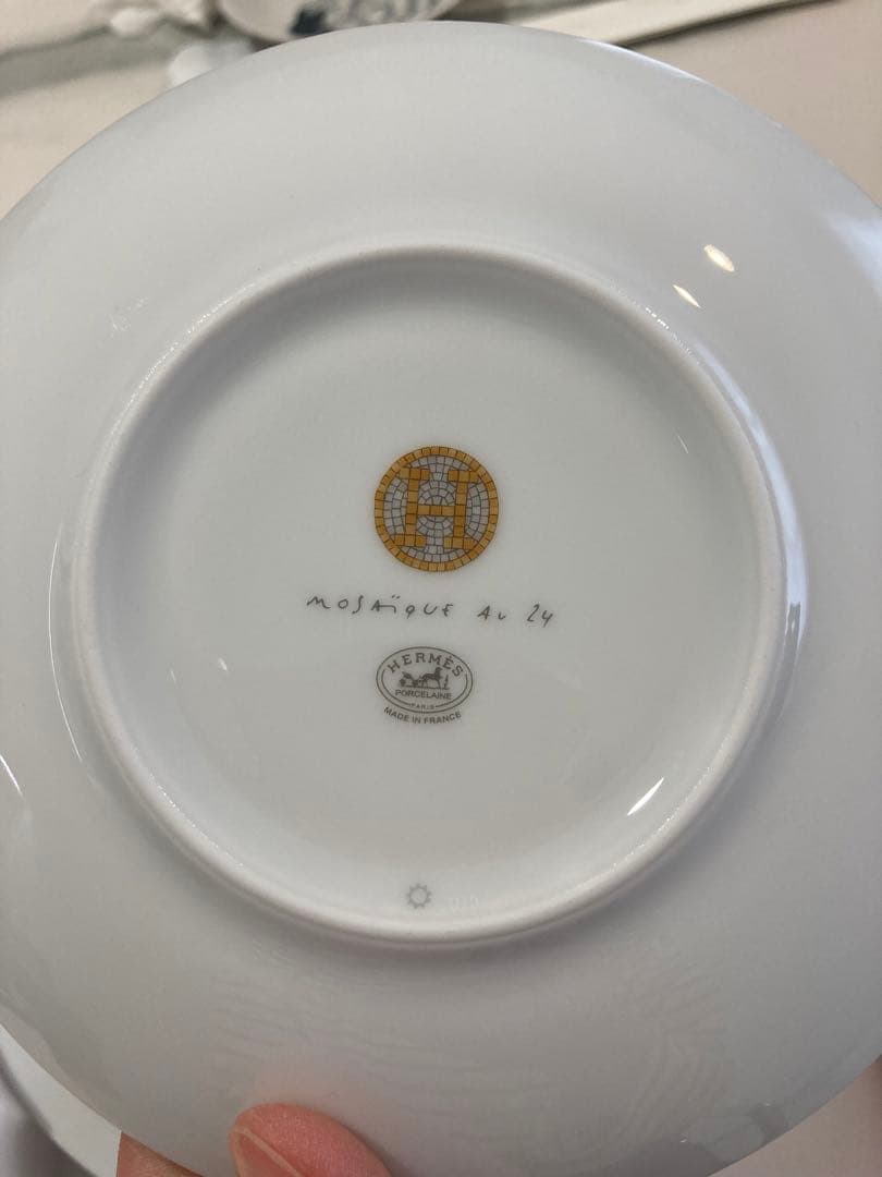 エルメス　HERMES ヴァンキャトル　ゴールド16cm パンプレート2枚セット