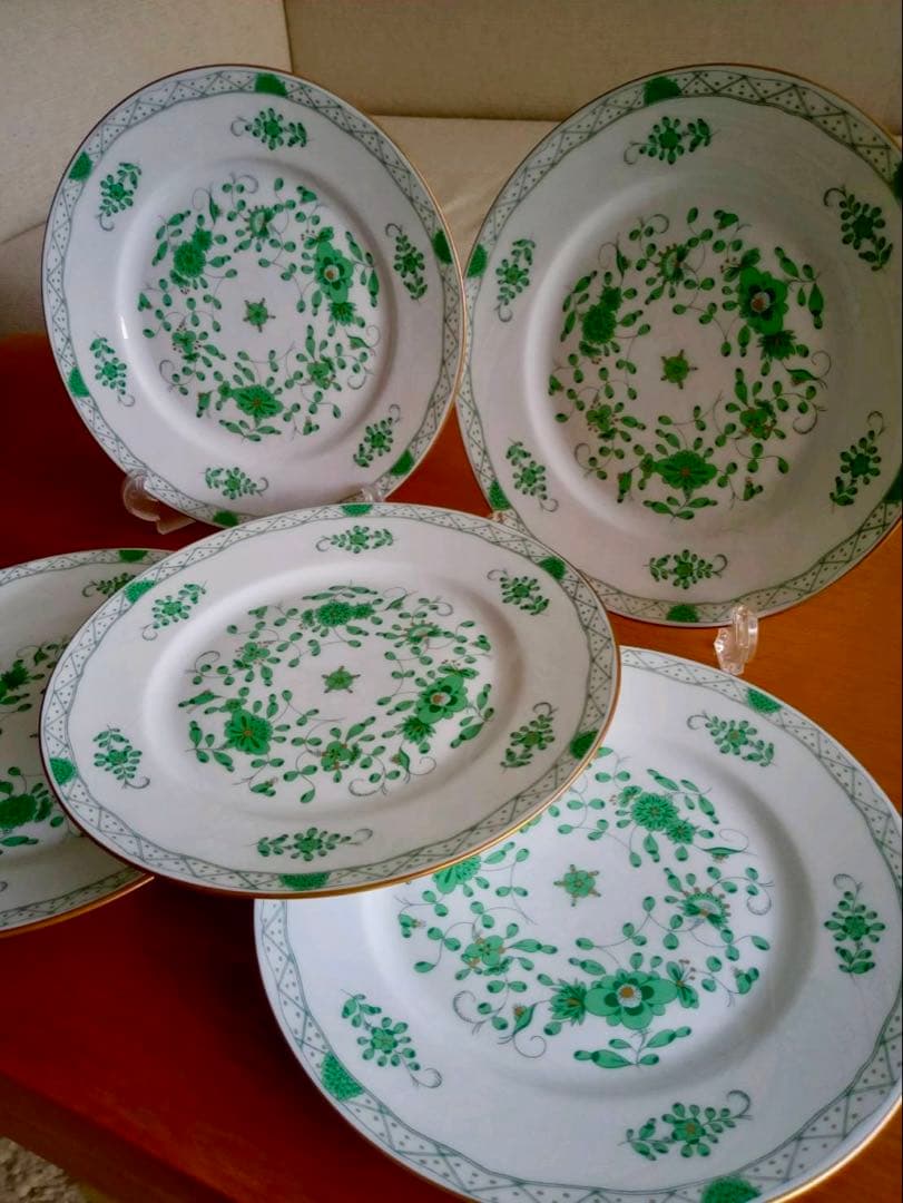 極美　レイノー　リモージュ インドの華　５枚　フランス