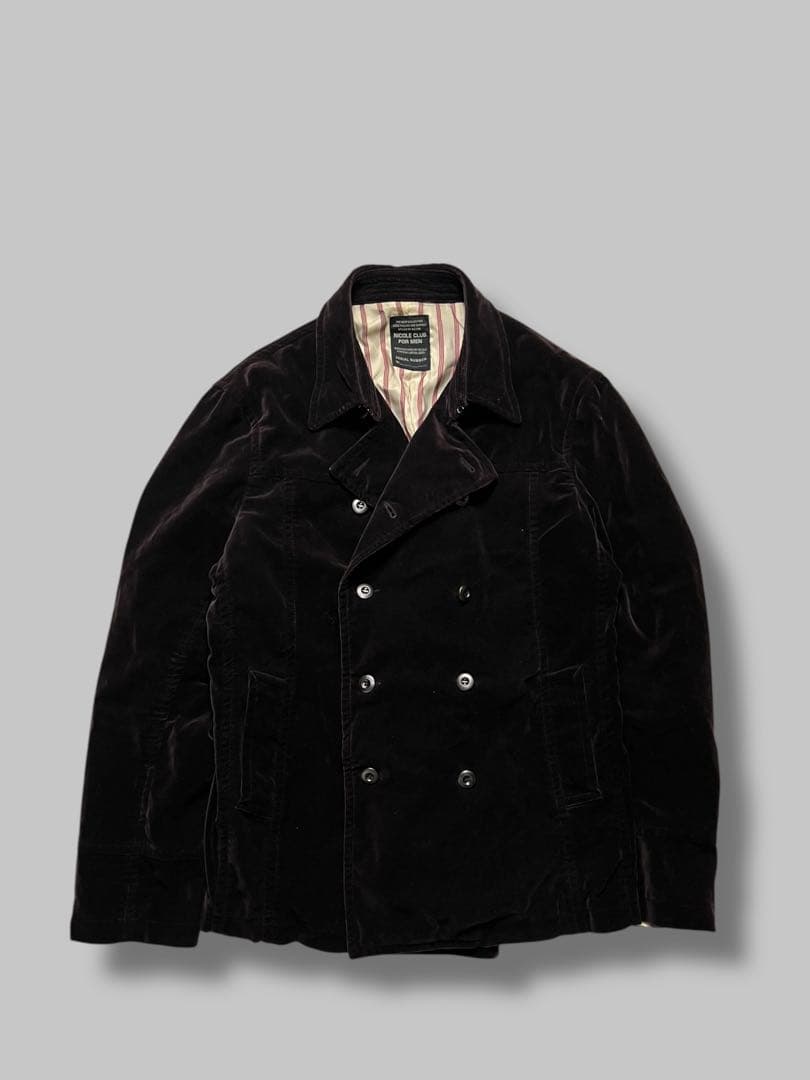 ジャケット・アウター Velour Double-Breasted Napoleon Jacket
