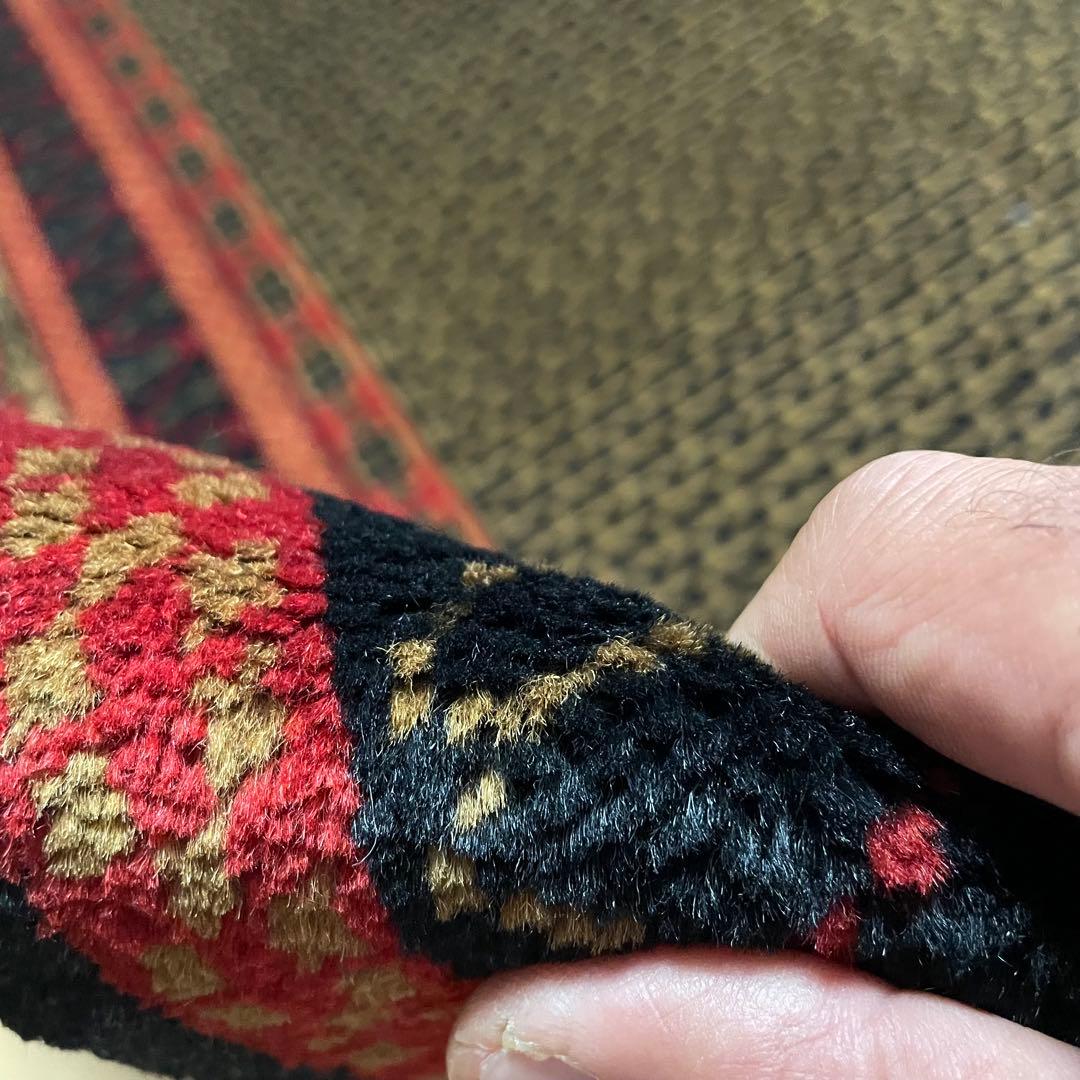 トライバルラグ トルキャマン産 本物 手織り絨毯 ペルシャ絨毯 リビングラグ