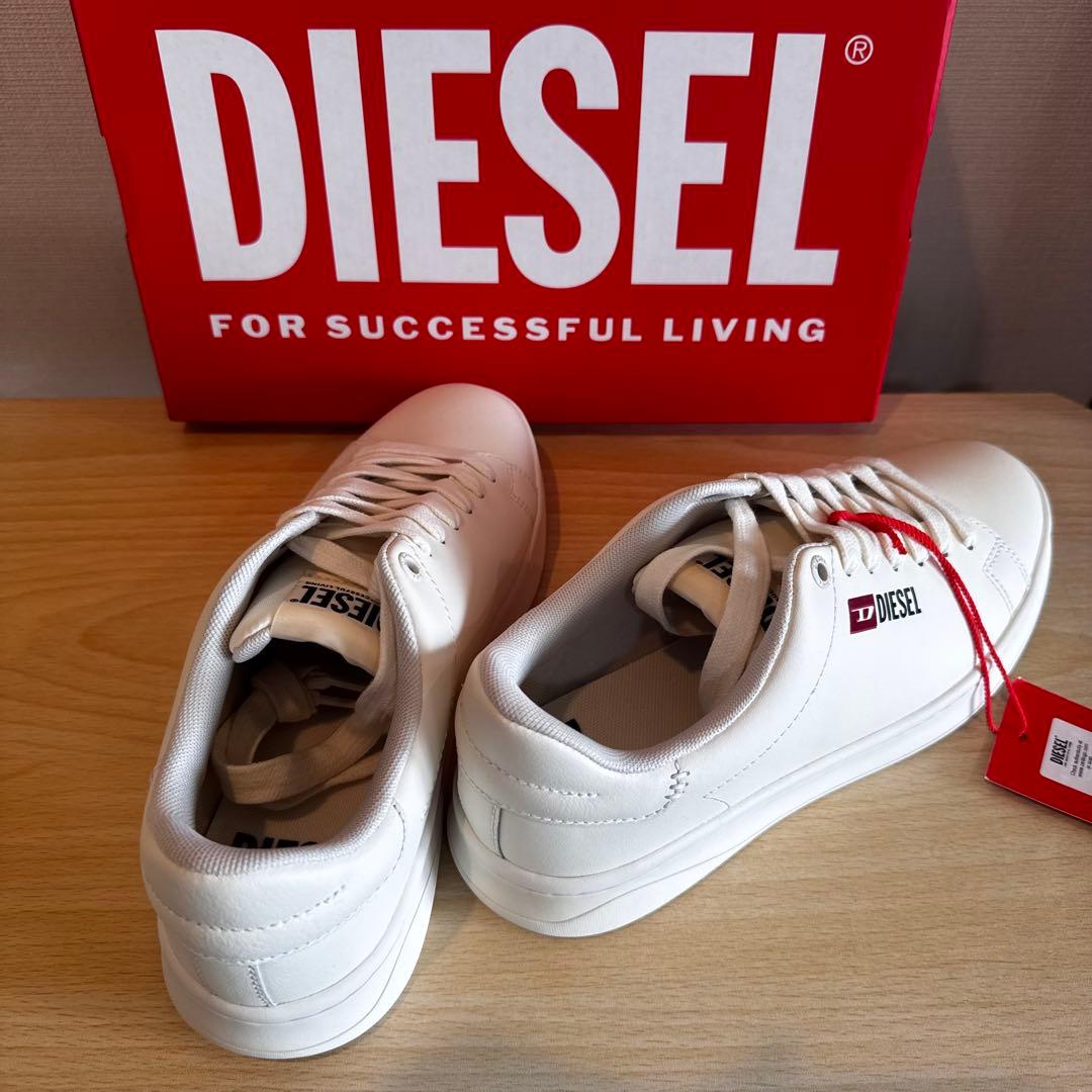 【新品未使用】DIESEL S-ATHENE LOW W 本革 ホワイト