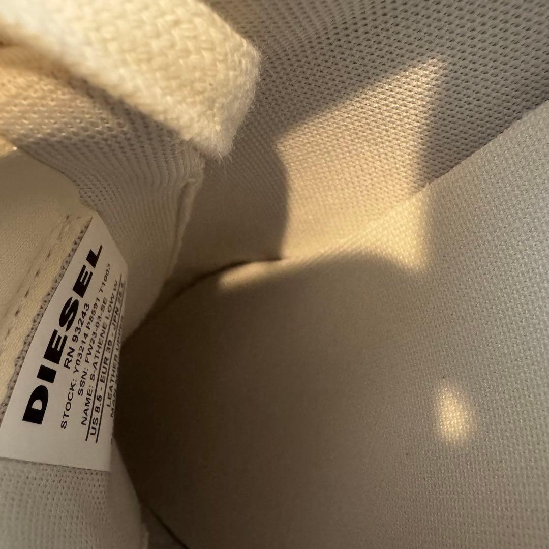 【新品未使用】DIESEL S-ATHENE LOW W 本革 ホワイト