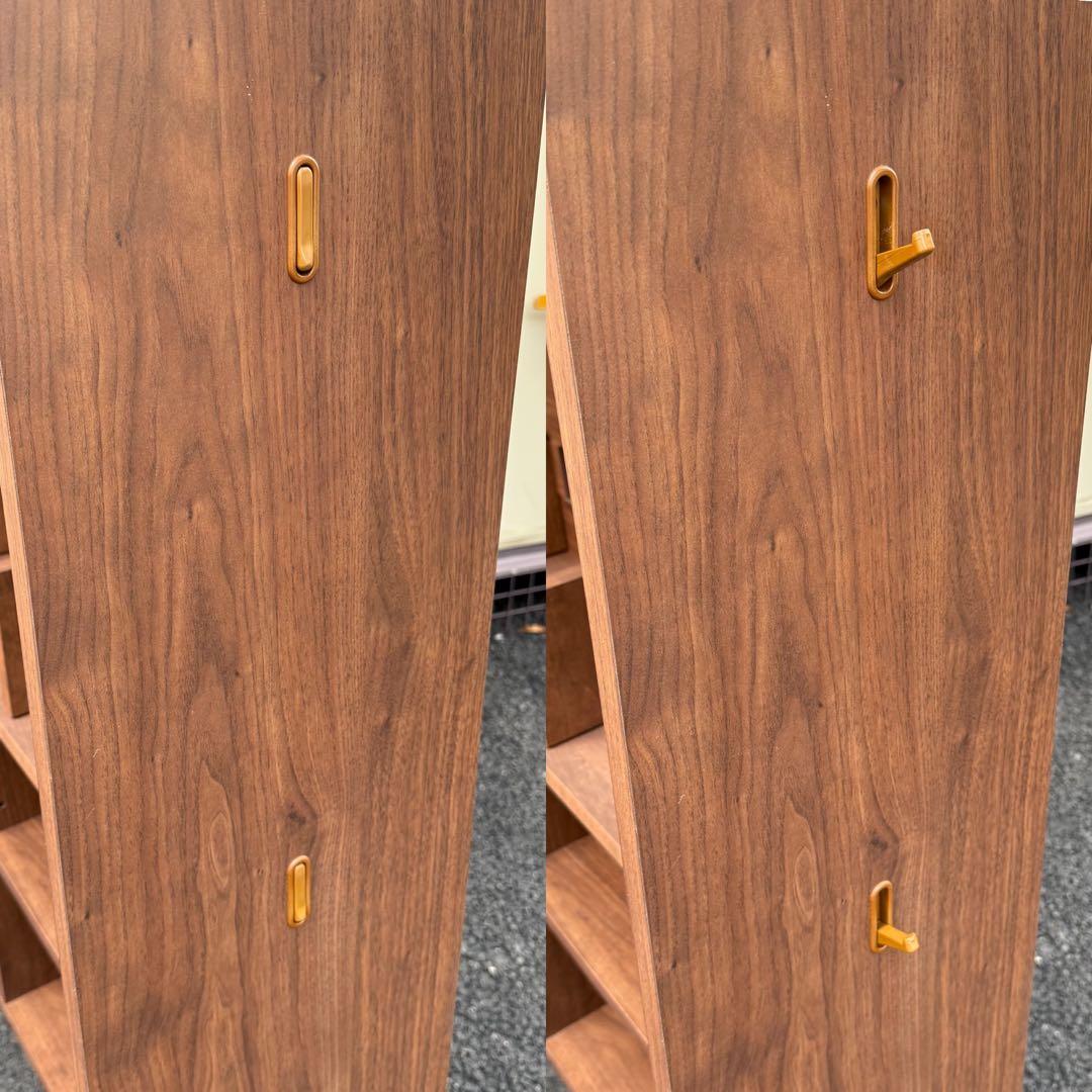 堀田木工所　無垢　アルダー材　デスク棚　ラック　本棚　ウォールナット