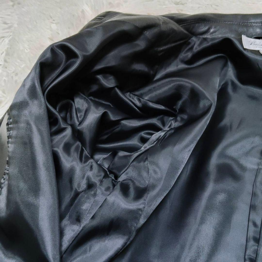 ブルックスブラザーズ カーコート ラムレザー ブラック 美品