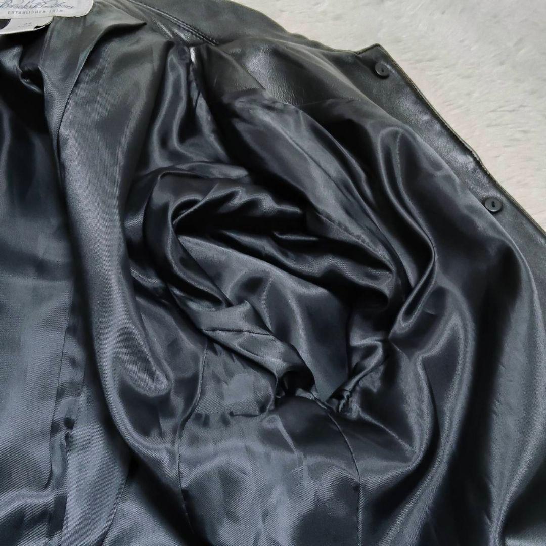 ブルックスブラザーズ カーコート ラムレザー ブラック 美品