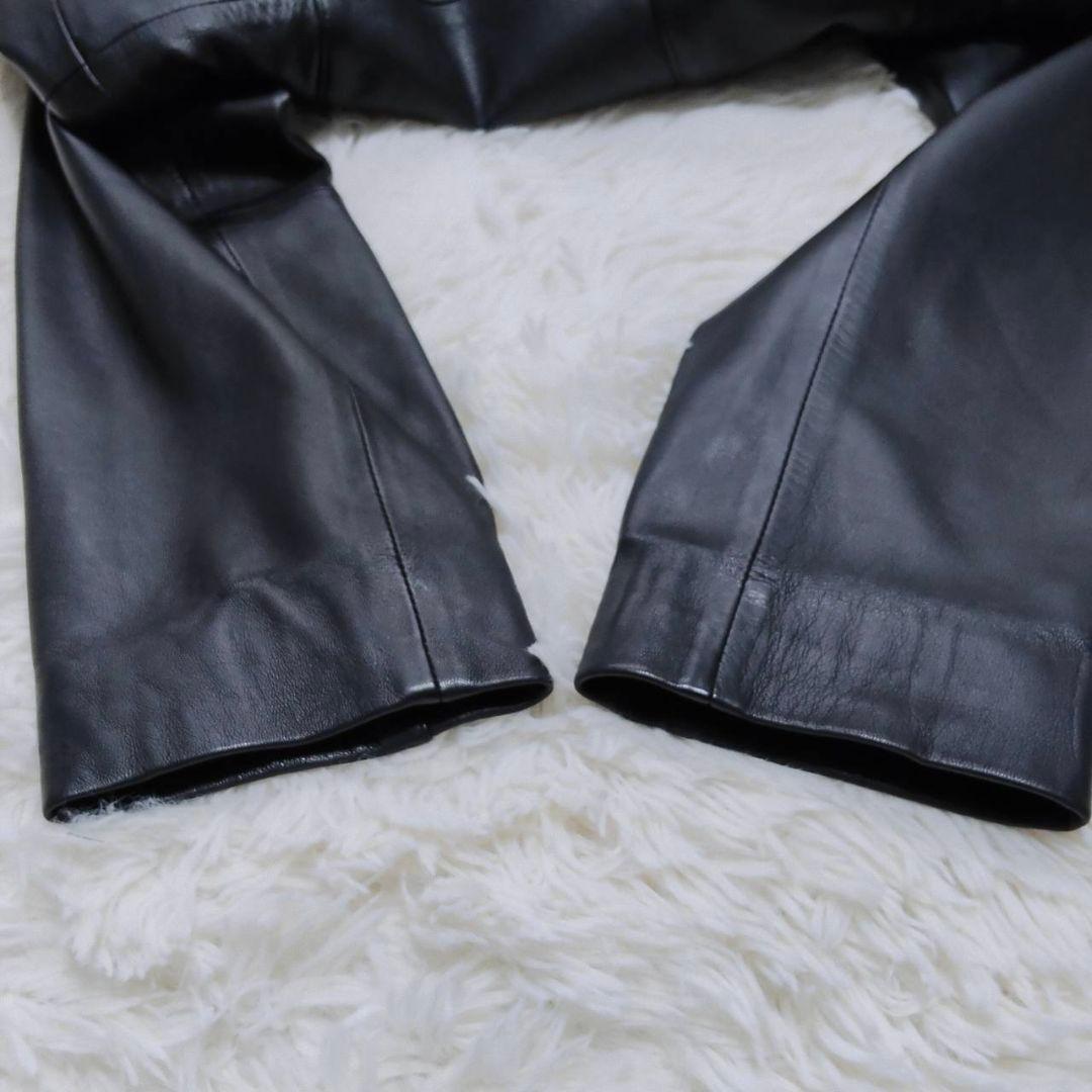 ブルックスブラザーズ カーコート ラムレザー ブラック 美品