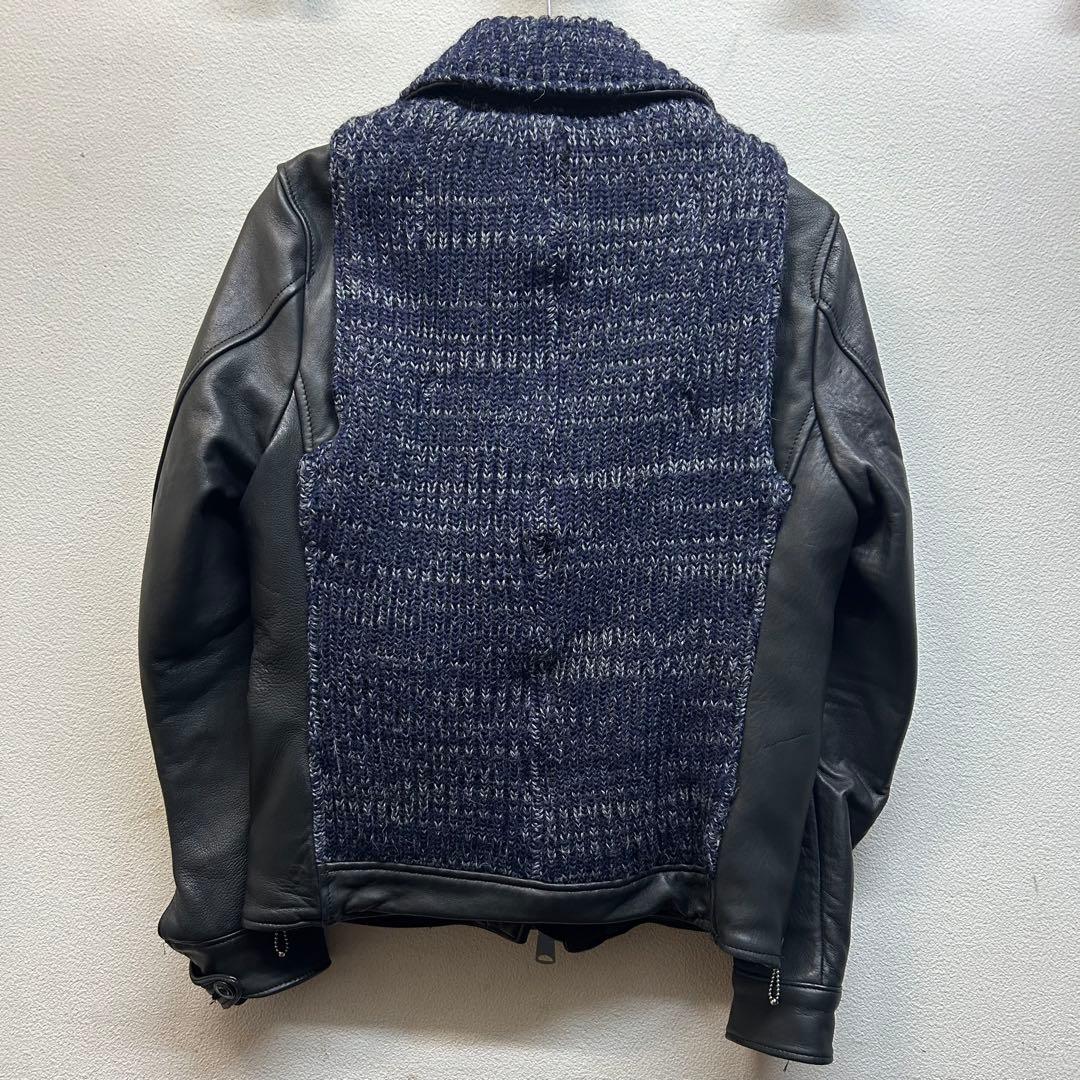 セグシグ ウールライナーレザージャケットLサイズ ブラック SEVESKIG