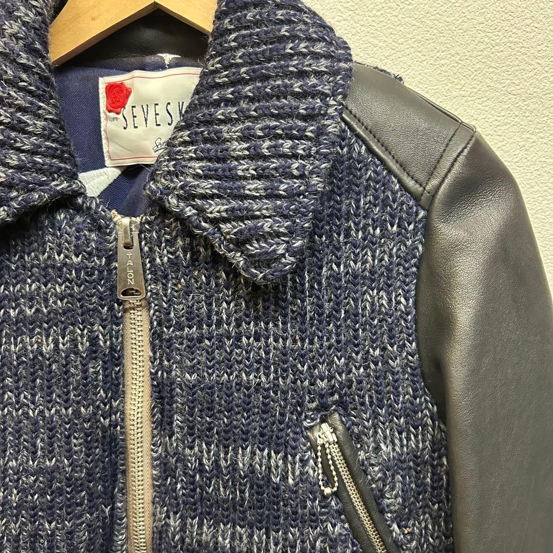 セグシグ ウールライナーレザージャケットLサイズ ブラック SEVESKIG