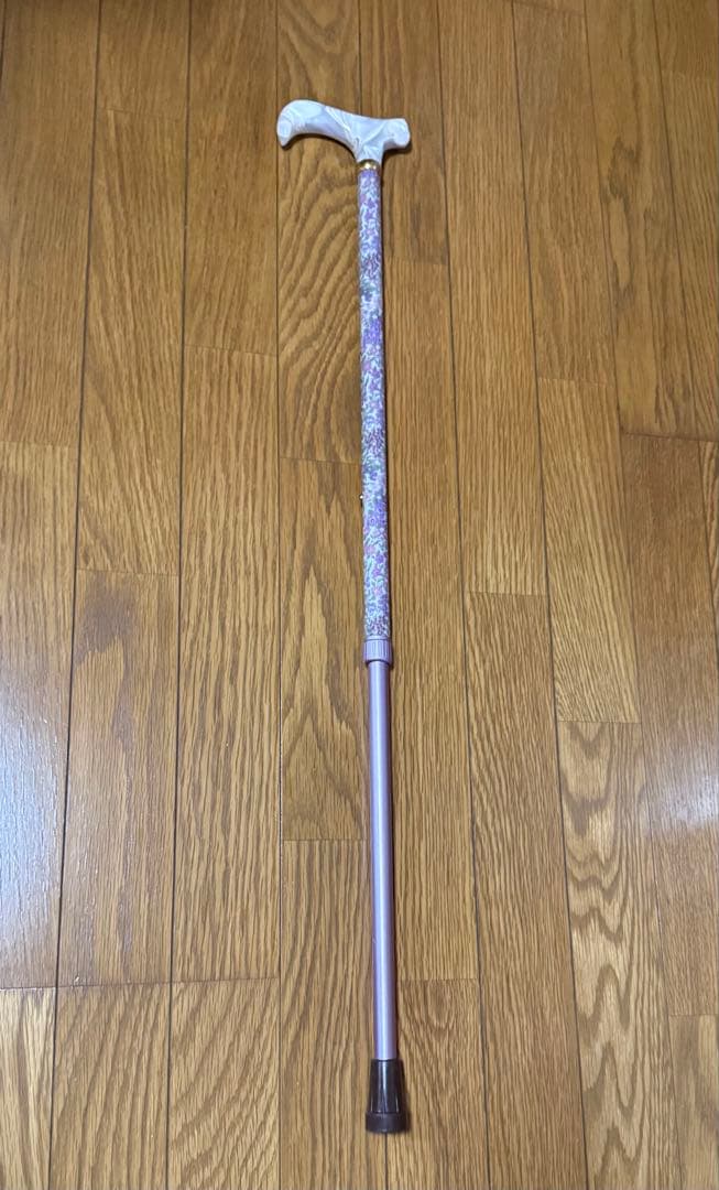 英国リバティプリントを纏った美しいステッキ(杖)