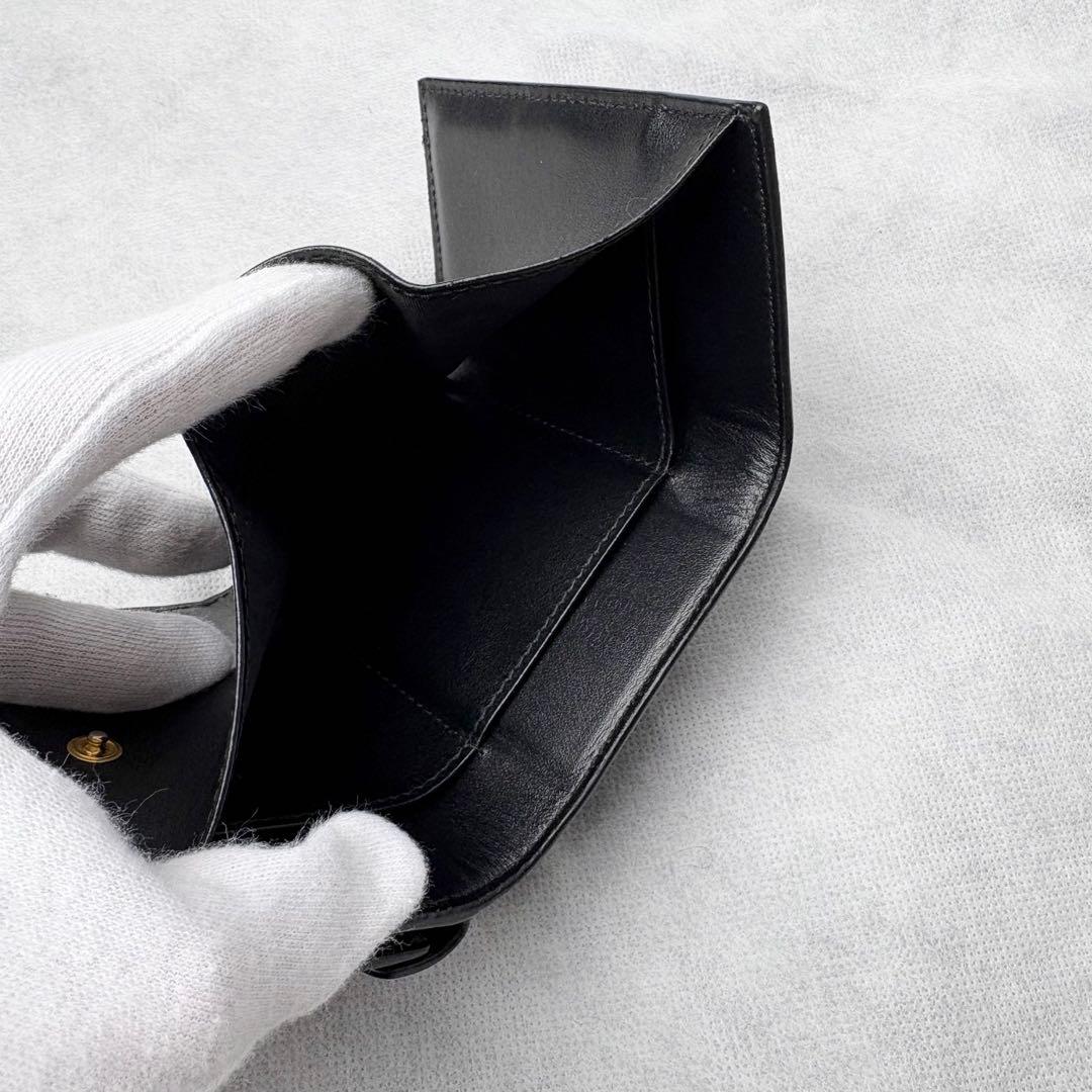 PRADA 三つ折り財布 トライアングルロゴ ヴィッテロムーブ レザー 三角ロゴ