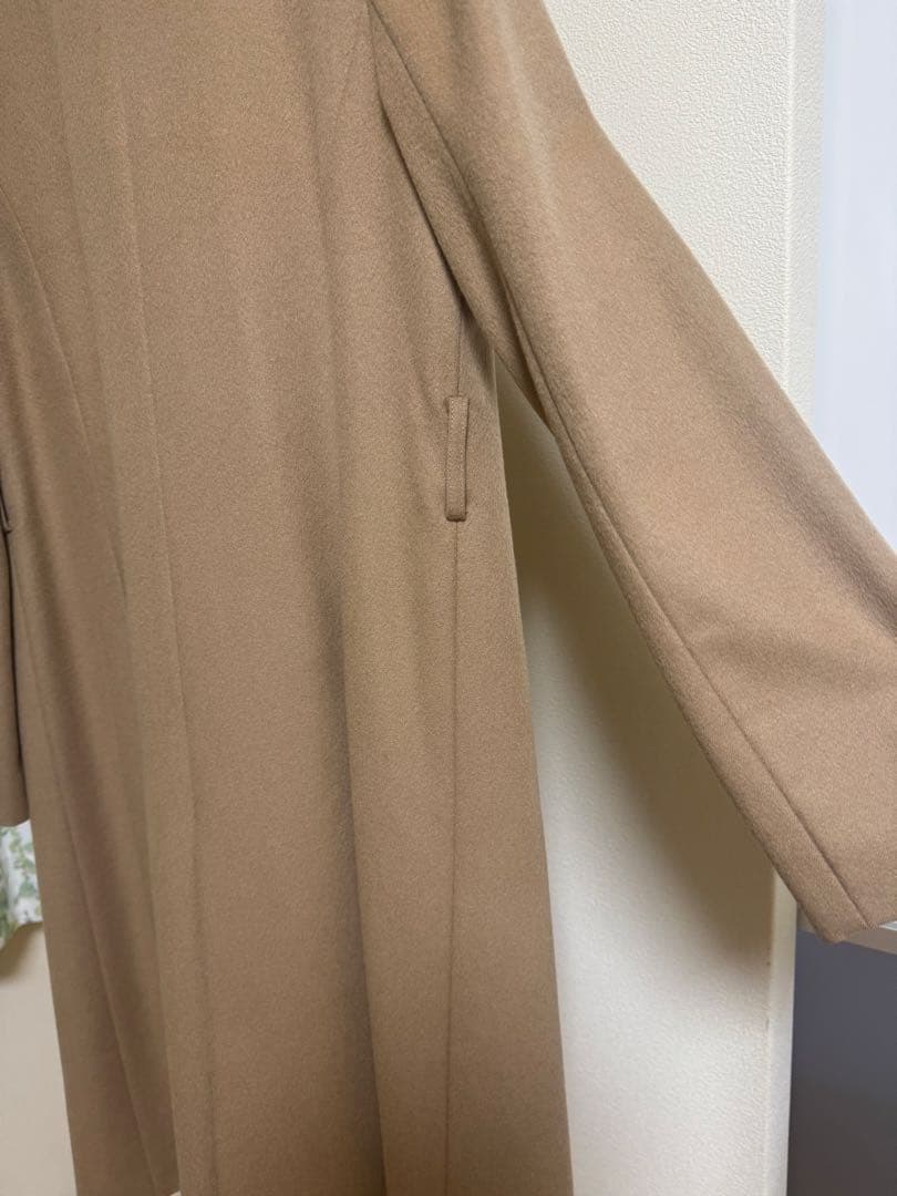 【最高級カシミヤ100%】ランバンオンブルー ロングコート クリーニング済 38