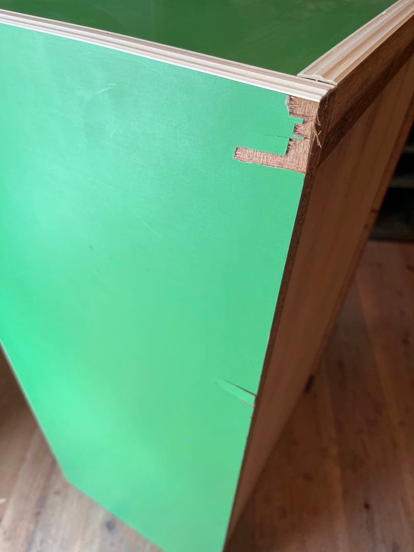 小雪＊チェスト レトロポップ 昭和レトロ 花柄 緑 グリーンインテリア