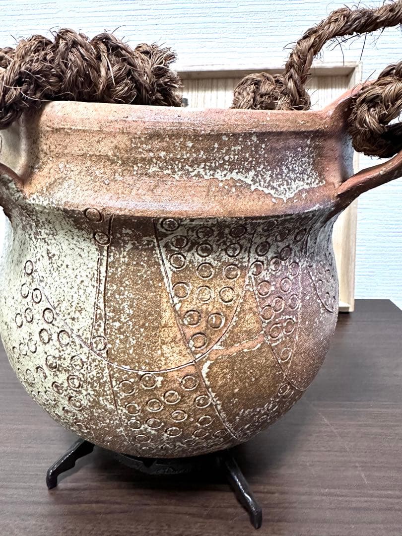 GerdKnapper ゲルトクナッパー 吊花入　１９７９年作　益子焼　真作保証