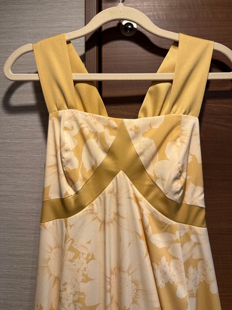 ワンピース herlipto MallorcaBackRibbonFloral Dress