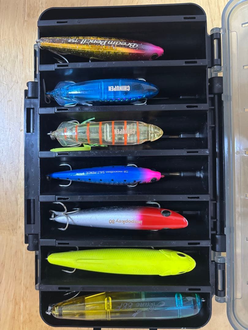 ルアー　14個セット　リバーシブルケース付き　チニング トップ
