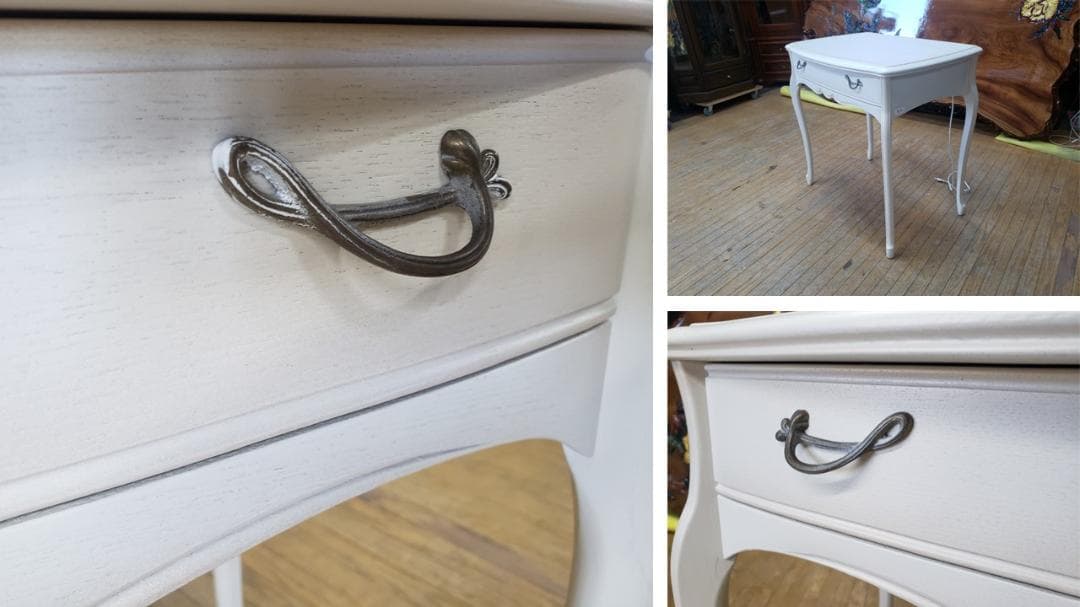 L32　美品　松永工房 コンセント付き 猫脚　 フレンチ コンソールデスク