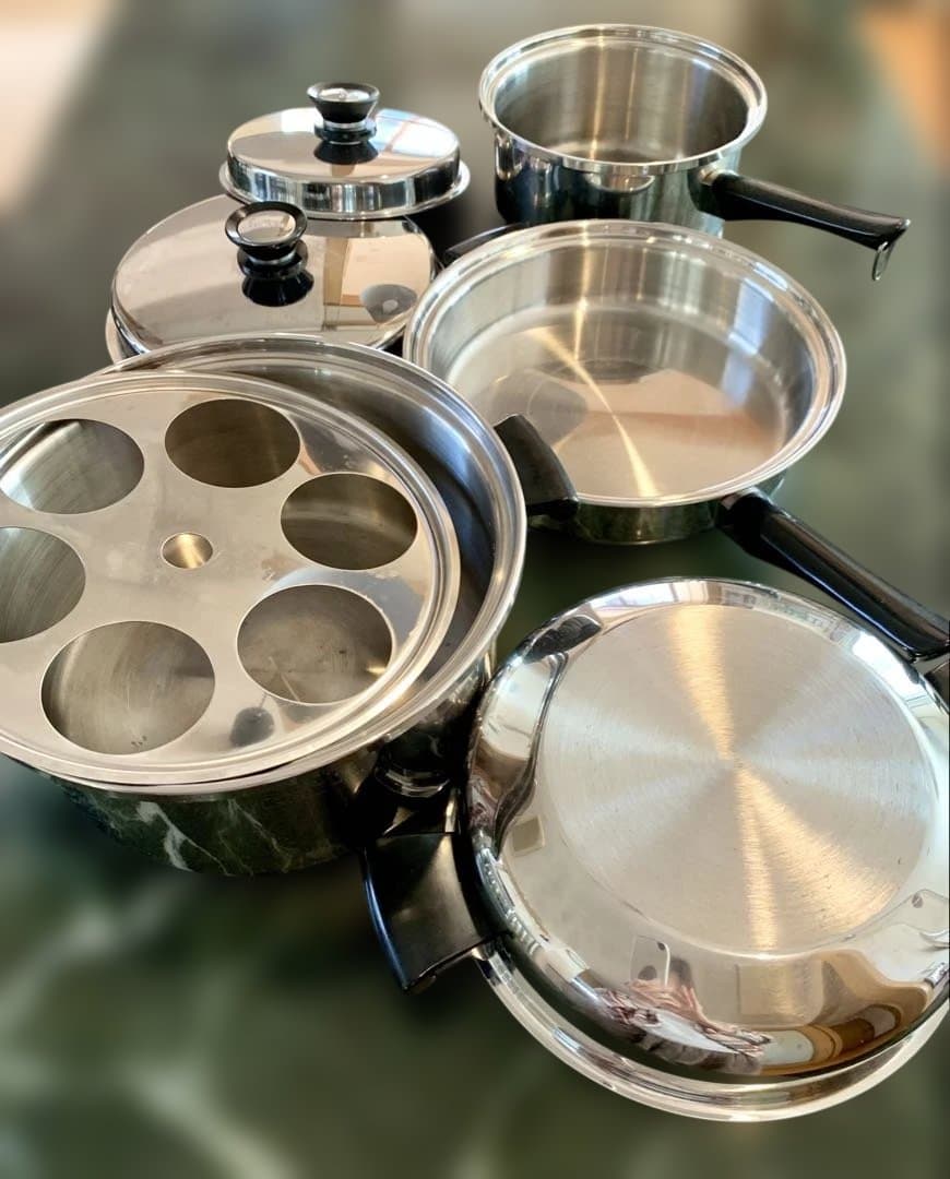 Amway Queen/IH/6Lシチューパンセット/大フライパン/大片手鍋