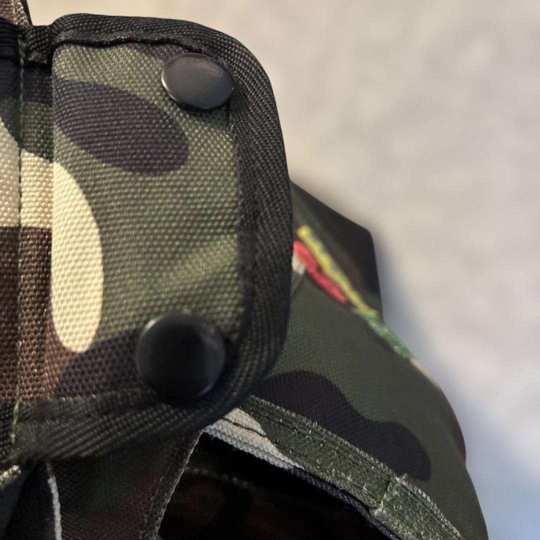 美品　パーリーゲイツ　トートバッグとキャップセット カモフラにワッペン