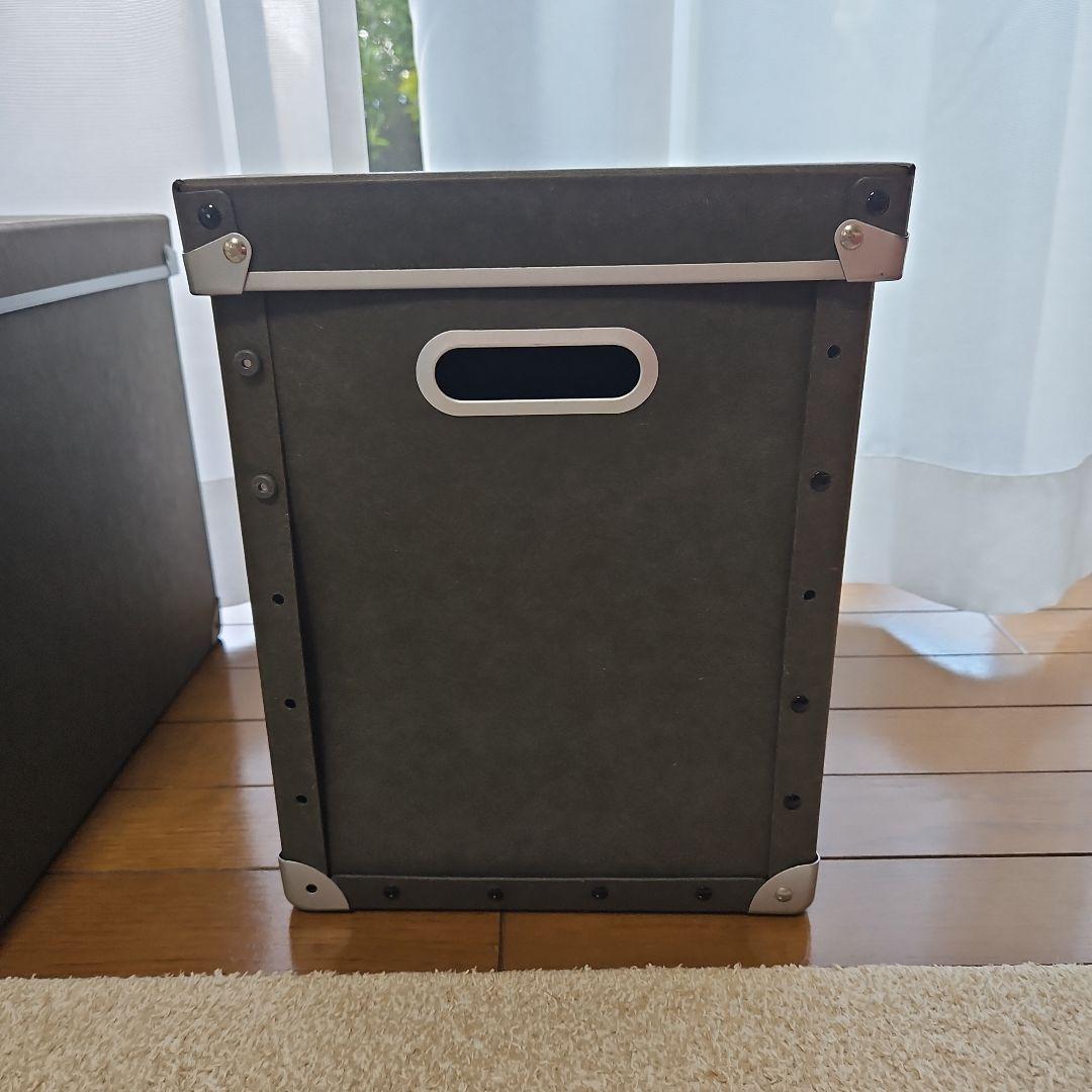 無印　硬質パルプ　フタ式ボックス 3個セット