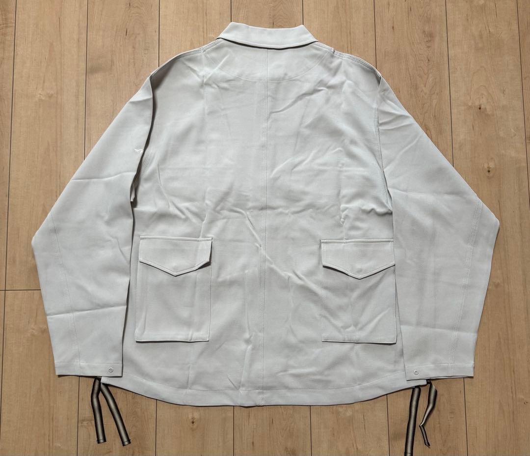 ストレッチツイル/グログランジャケット M グレージュ