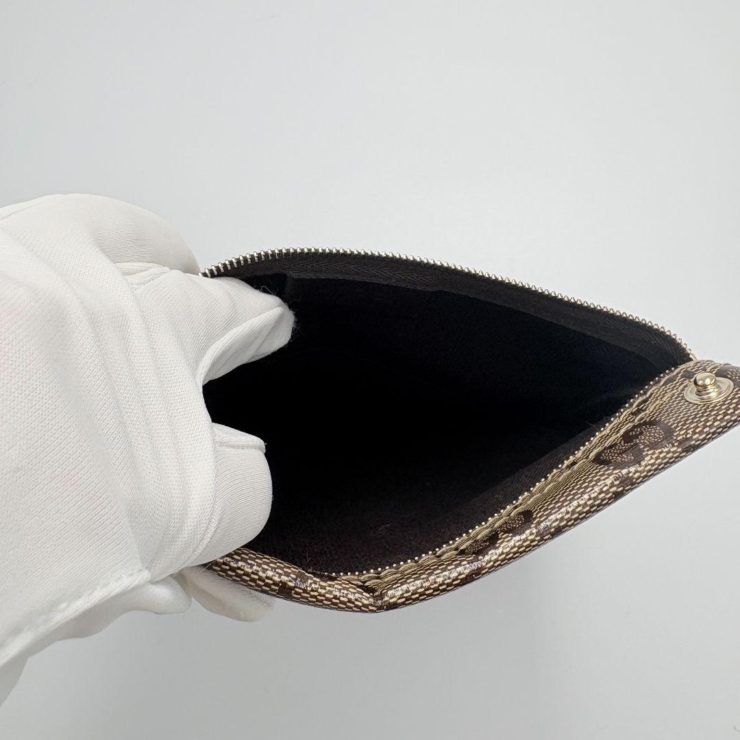 極美品✨ グッチ GG柄 2つ折り財布 ポーチ ハートチャーム 収納多