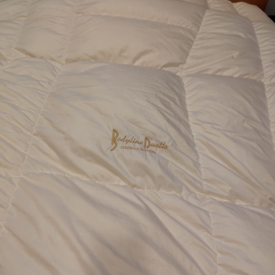 西川　羽毛掛け布団 ２枚合わせ　マザーグース93% 【ダブルロングsize】