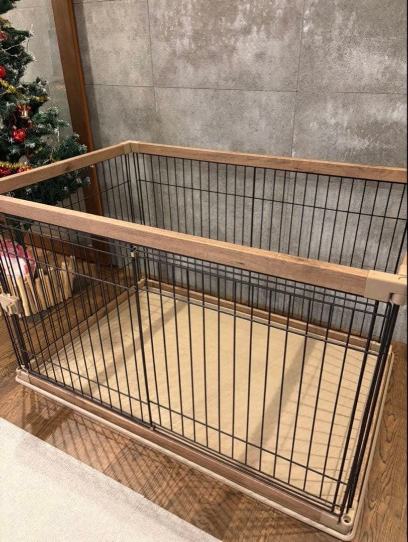 アイリスオーヤマ 犬用ケージサークル PWSR-1280 アッシュブラウン