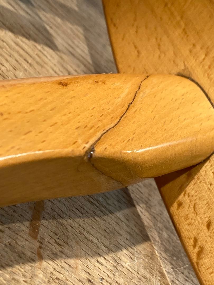 画像83枚 キツツキ ダイニングチェア リペア有 ナチュラル 昭和56年 アーム