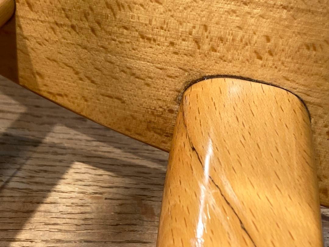 画像83枚 キツツキ ダイニングチェア リペア有 ナチュラル 昭和56年 アーム