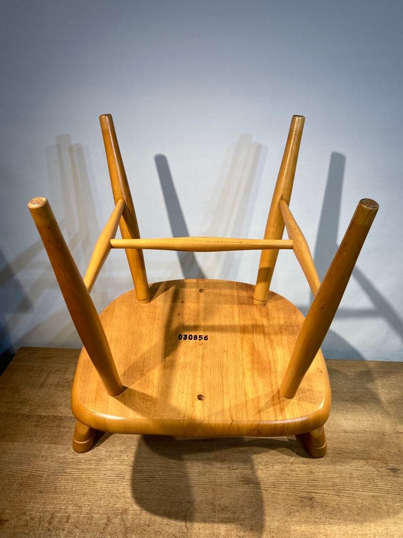 画像83枚 キツツキ ダイニングチェア リペア有 ナチュラル 昭和56年 アーム