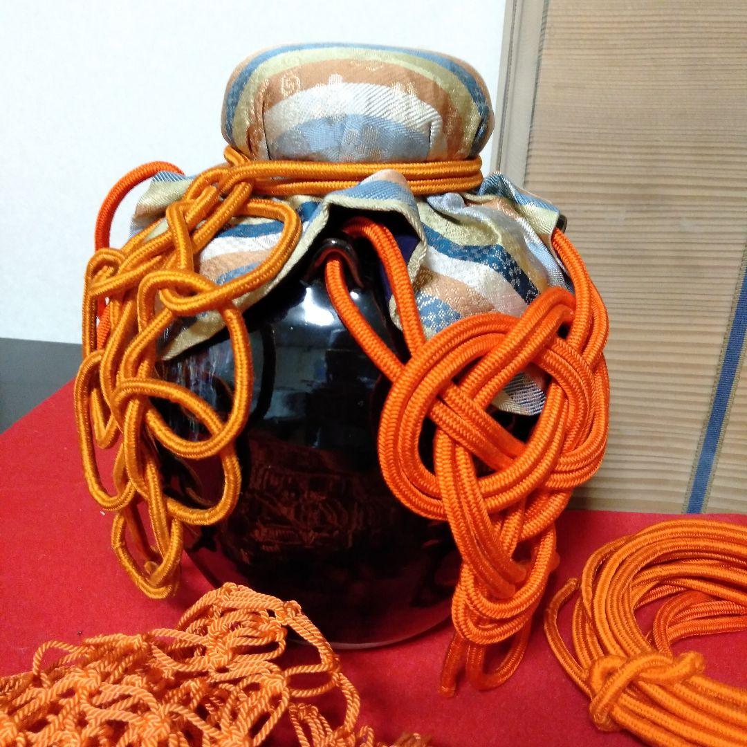 洛東桶谷定一作　天目釉茶壺、飾壺