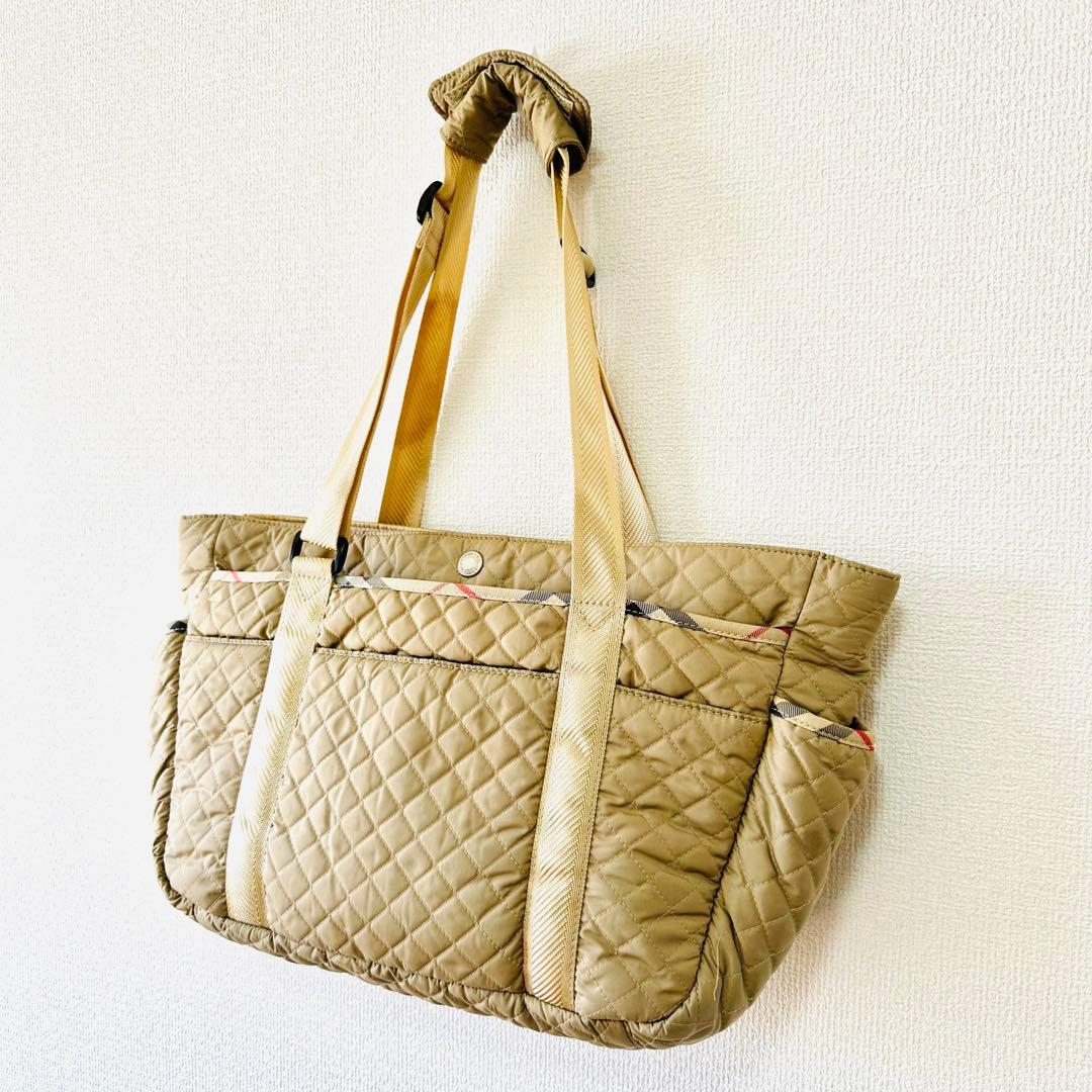 美品‼️Burberry バーバリー❤️ベージュ❤️キルティング❤️マザーズバッグ❤️希少