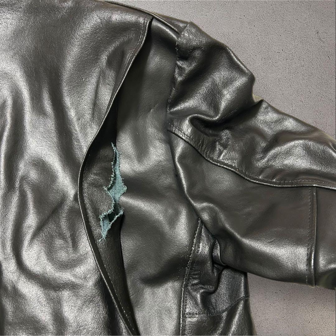 Sears 70s〜80s USA製本革レザージャケットフェイクファーライナー付