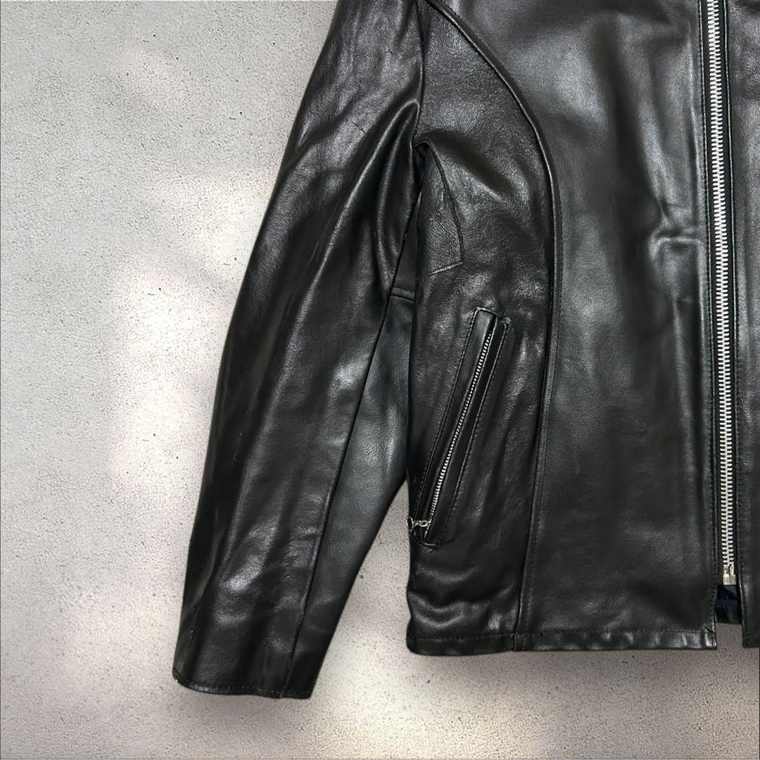 Sears 70s〜80s USA製本革レザージャケットフェイクファーライナー付