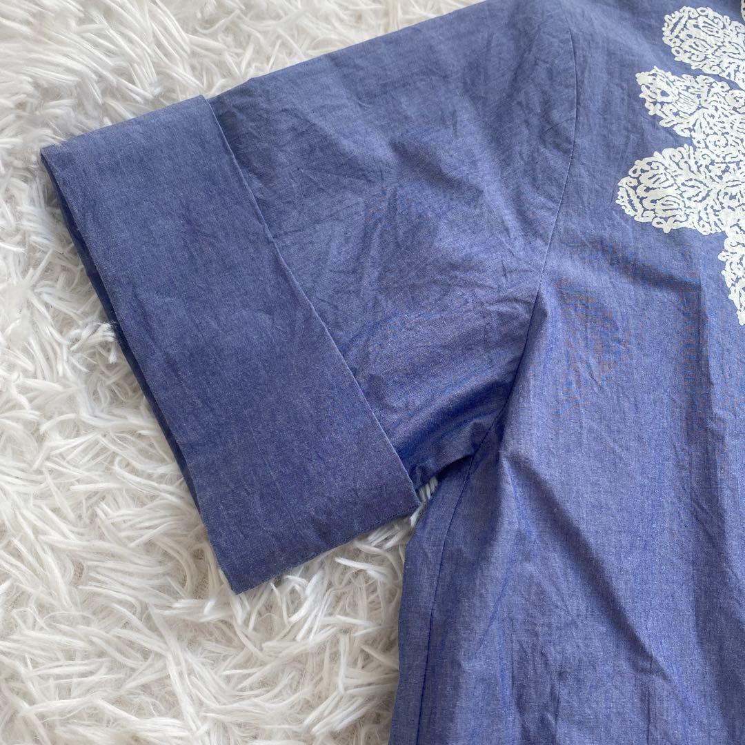 ヴィヴィアンウエストウッド　ブラウス　オーブネックレス　プリント　オーバーサイズ