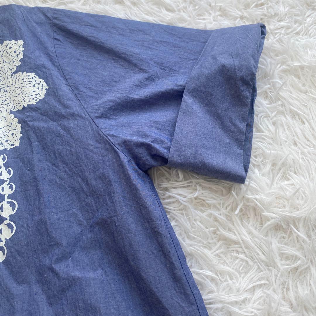 ヴィヴィアンウエストウッド　ブラウス　オーブネックレス　プリント　オーバーサイズ