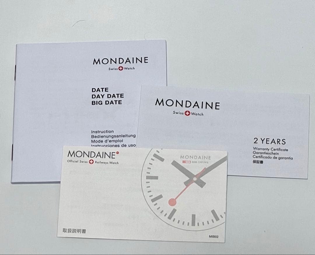 佐*巳様 未使用 MONDAINE モンディーン エヴォ2 ビックデイト　正規品