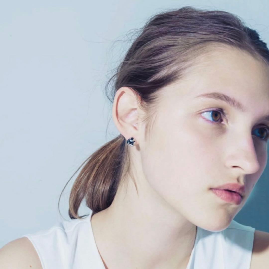 ete ビーンズピアス シルバー